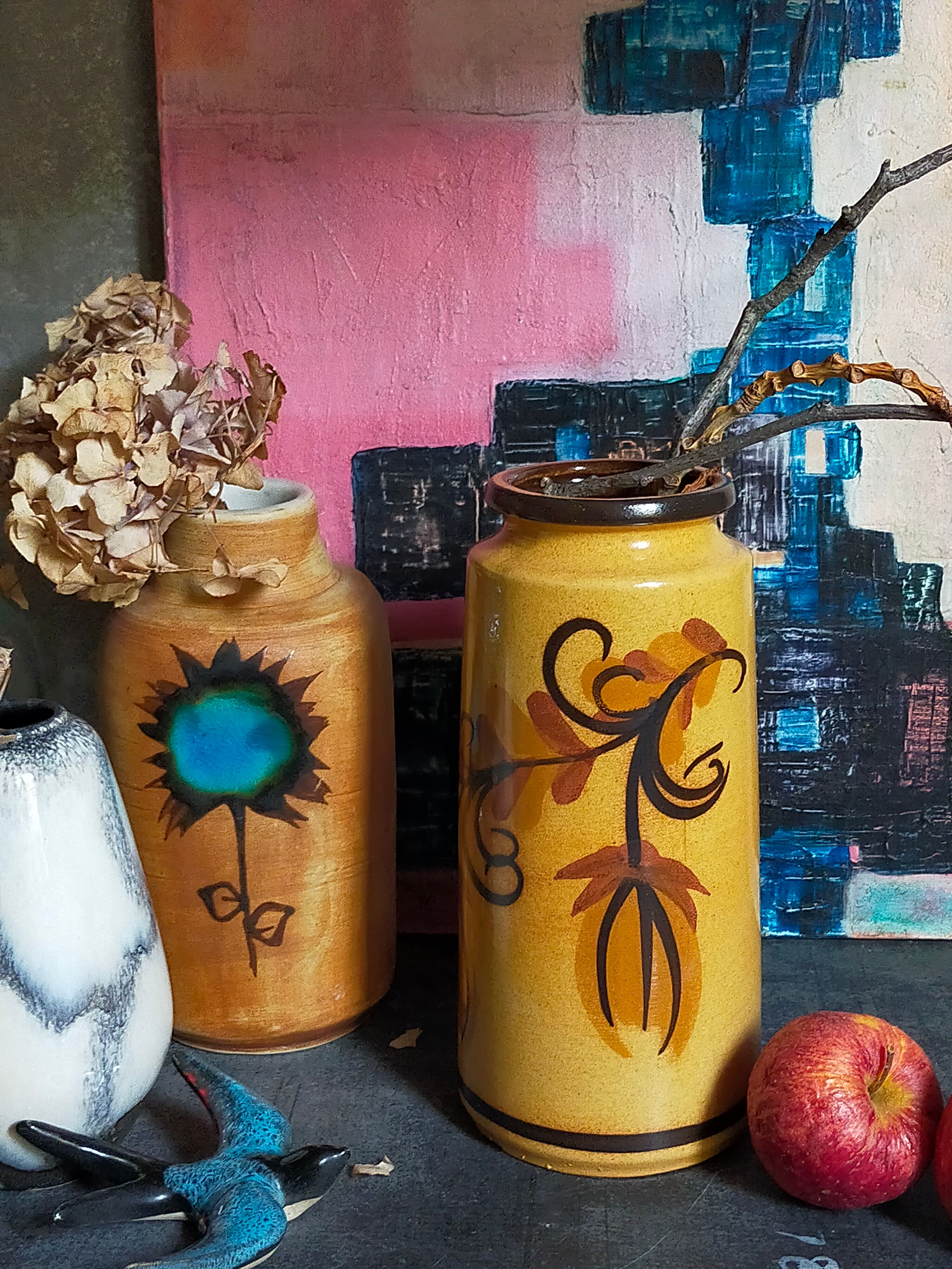 German ceramic vase scheurich west-germany model n°201 years 70