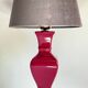 Chic ceramic and velvet vintage lamp