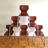 Pagholz Design Elmar Flötotto chairs from the 70s