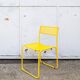 Perforated Metal Yellow Italian Chairs by Flyline, 1970s, Set of 4