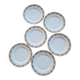 6 flat plates MLV France Art Deco 1930