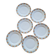 6 flat plates MLV France Art Deco 1930