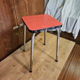 Pink formica stool 1960