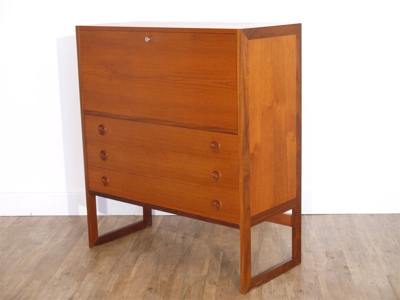 Secretaire scandinave en teck d'Arne Wahl Iversen 1960