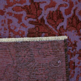 Handmade oriental contemporary 1980s 203 cm x 266 cm purple wool carpet