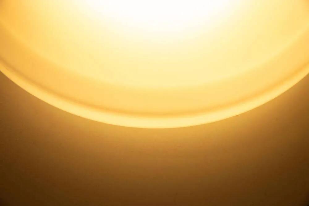 Space Age glass wall lamp by Peil & Putzler, minimalist.
