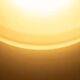Space Age glass wall lamp by Peil & Putzler, minimalist.