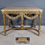 Console Table in Golden Wood, Louis XVI style – 2nd part 19th century