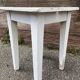 vintage rustic stool, French farmer Painted stool shabby chic 1930