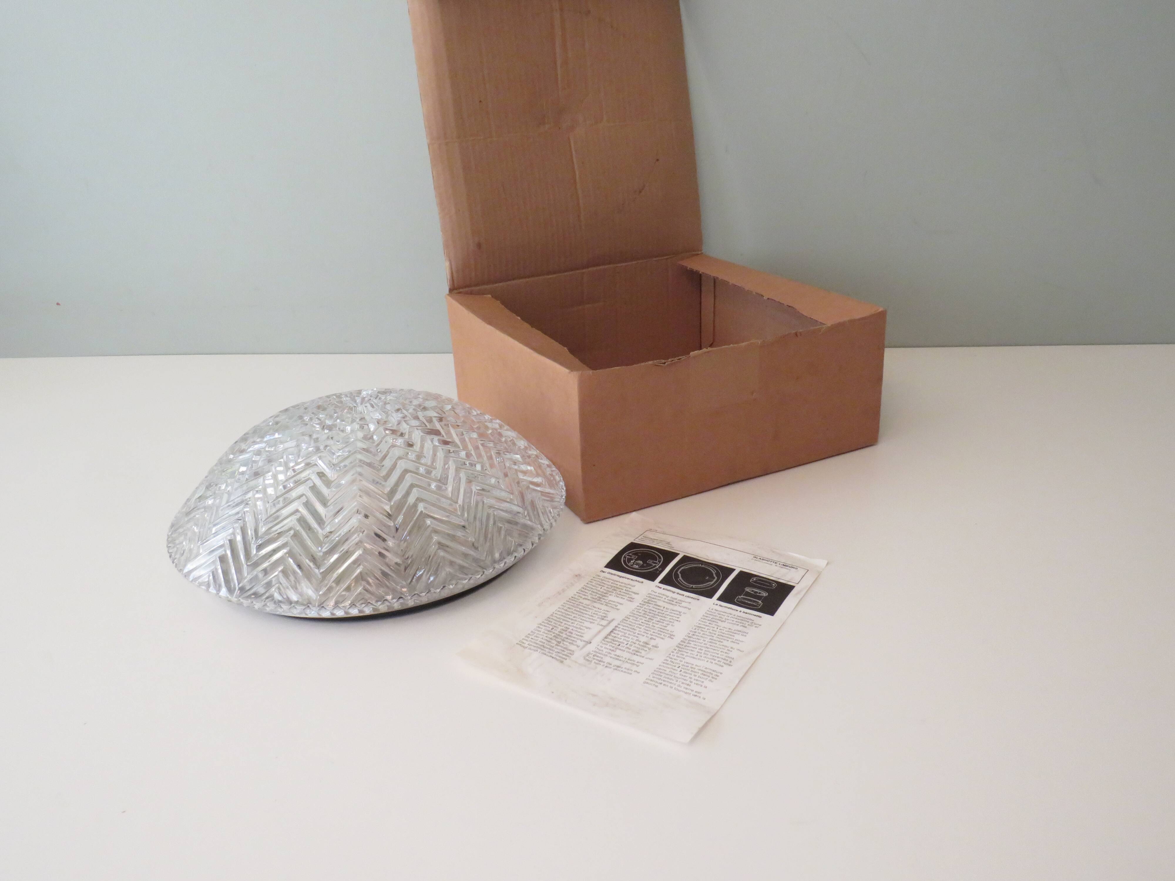 Ceiling lamp or wall lamp by Glashütte Limburg, Germany 1960-1970