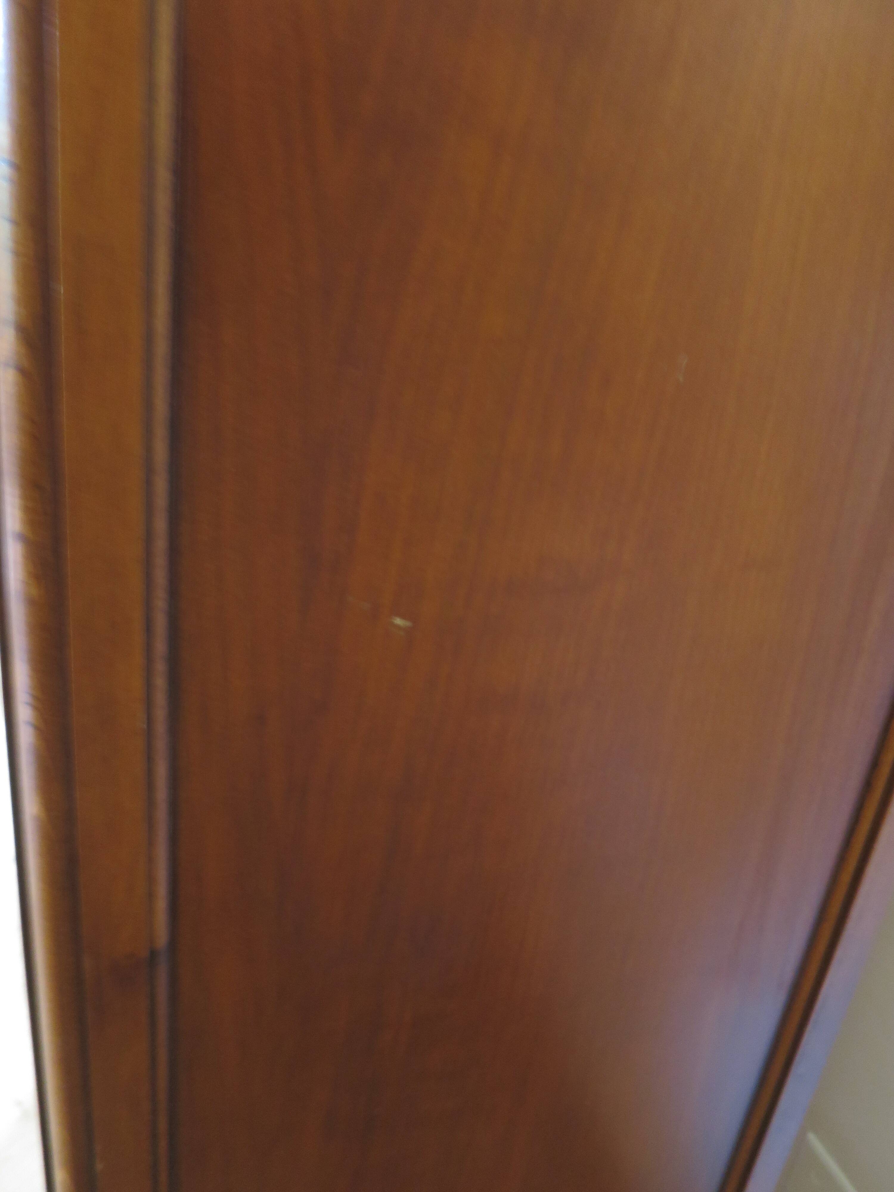 Rare Louis Philippe chest of drawers with 7 drawers from the 80s in cherry wood
