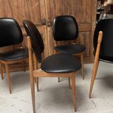 4 chaises Baumann modèle pégase