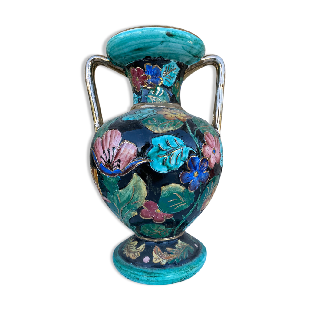 Vase à anses céramique Vallauris 1960 | Selency