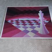 Tapisserie psychedelique, vintage 70's, patrice allart
