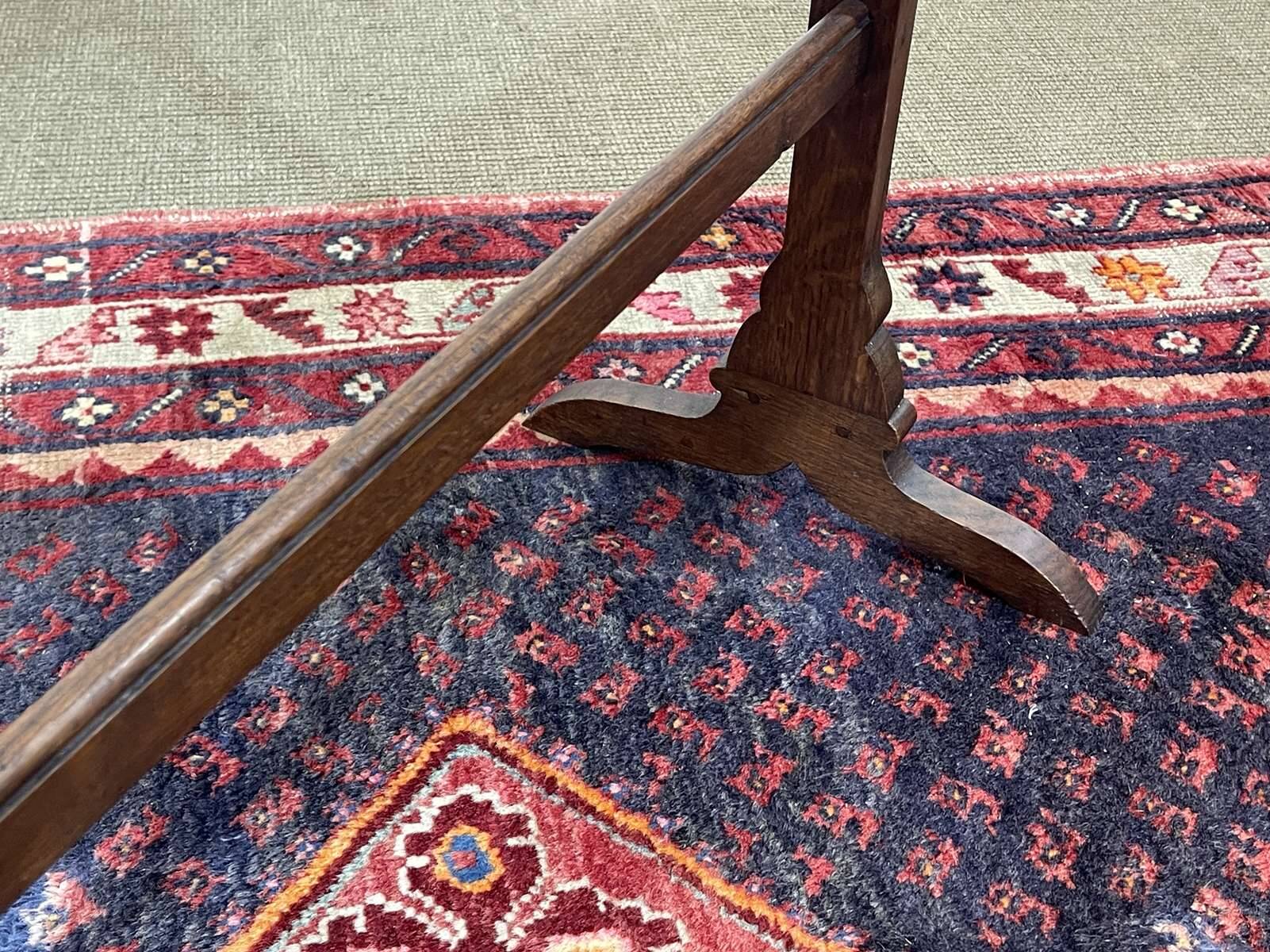 Oak and mahogany side table from the 1930s