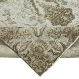 Handwoven overdyed turkish 1970s 185 cm x 276 cm grey carpet