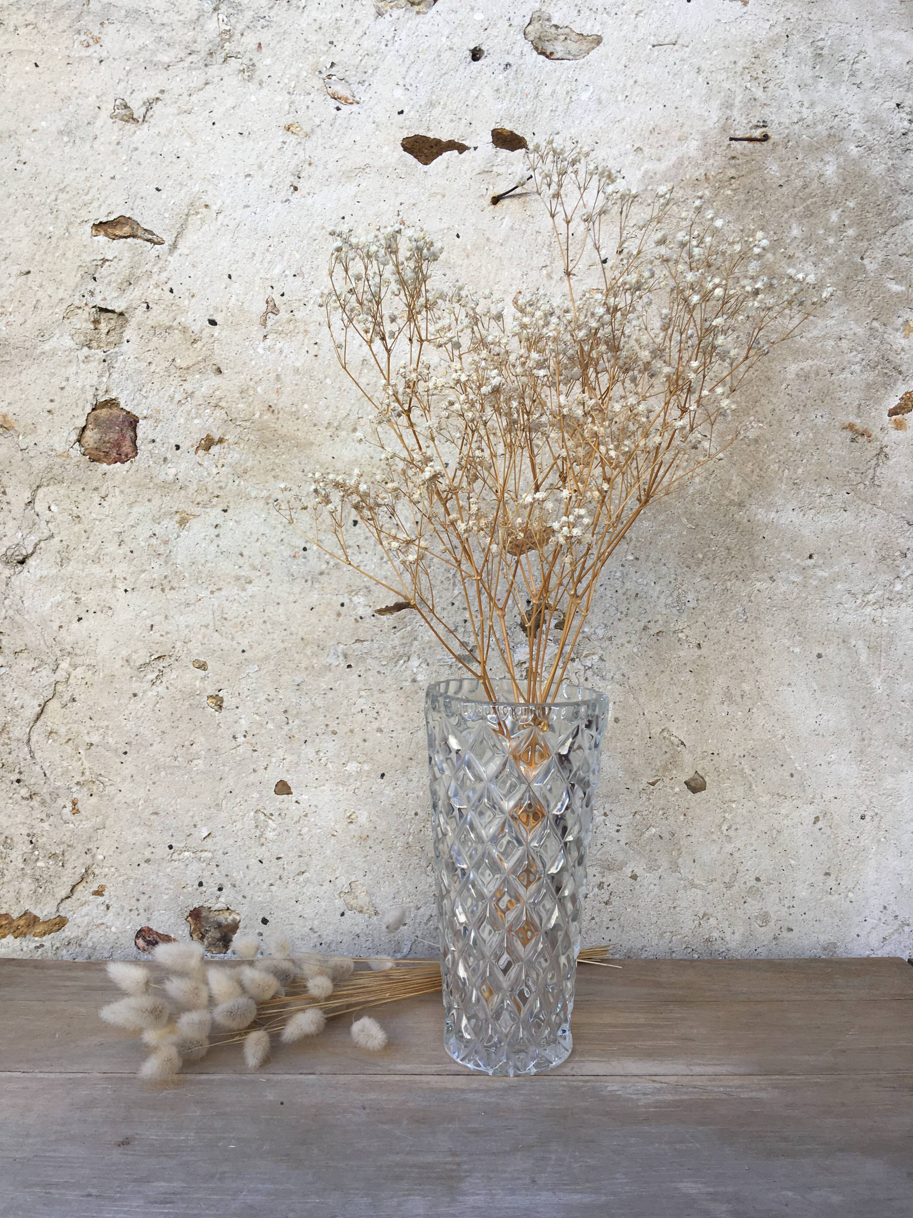 Vase vintage "diamant"