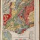 Map of the alps and rhone valley from 1945