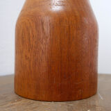 Large vintage turned wooden candlestick - 1960s