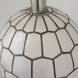 Vintage mother-of-pearl and brass pendant light