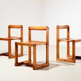 Edvin Helseth (attrib.) Set of 3 Dining Chairs in Pine Norway 1960s