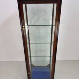 Beautiful mahogany museum display cabinet from England, circa 1925.