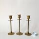 6 german brass candleholders
