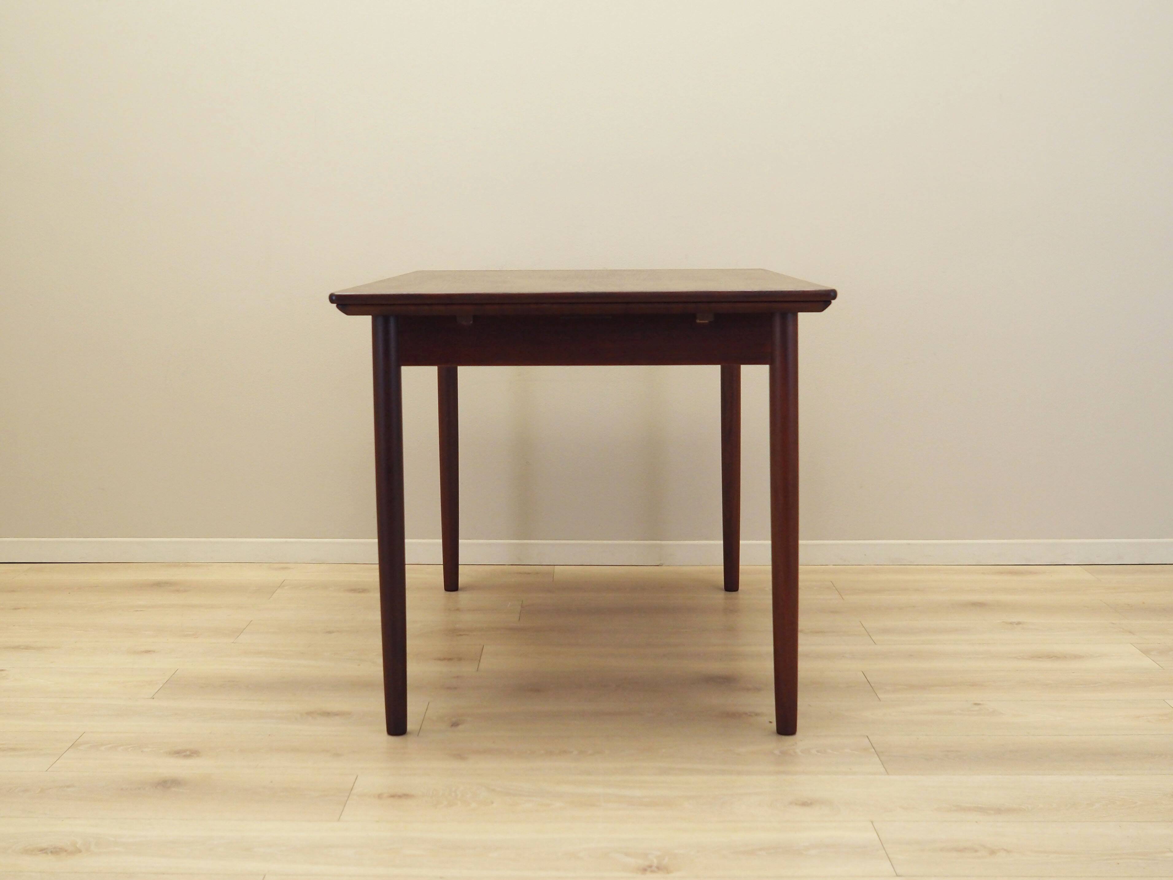 Teak table, Danish design, 1970s, production: Denmark