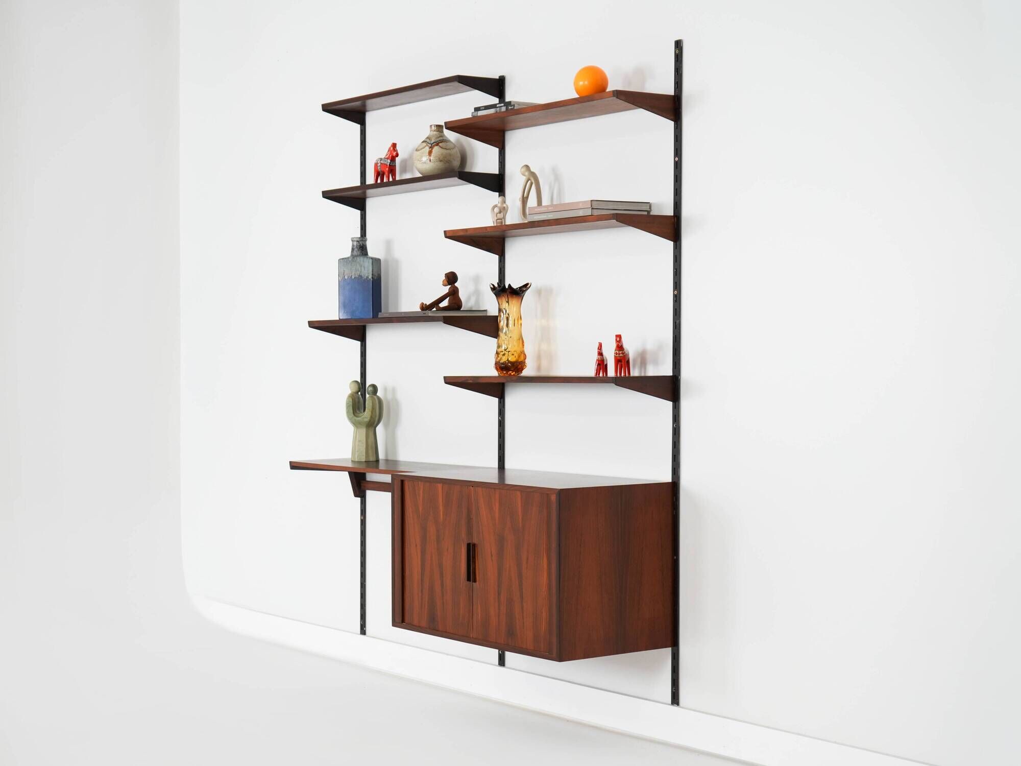 Rosewood shelving unit, Danish design, 1960s, designer: Kai Kristiansen, ma