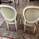 Pair of louis XVI-style medallion chairs