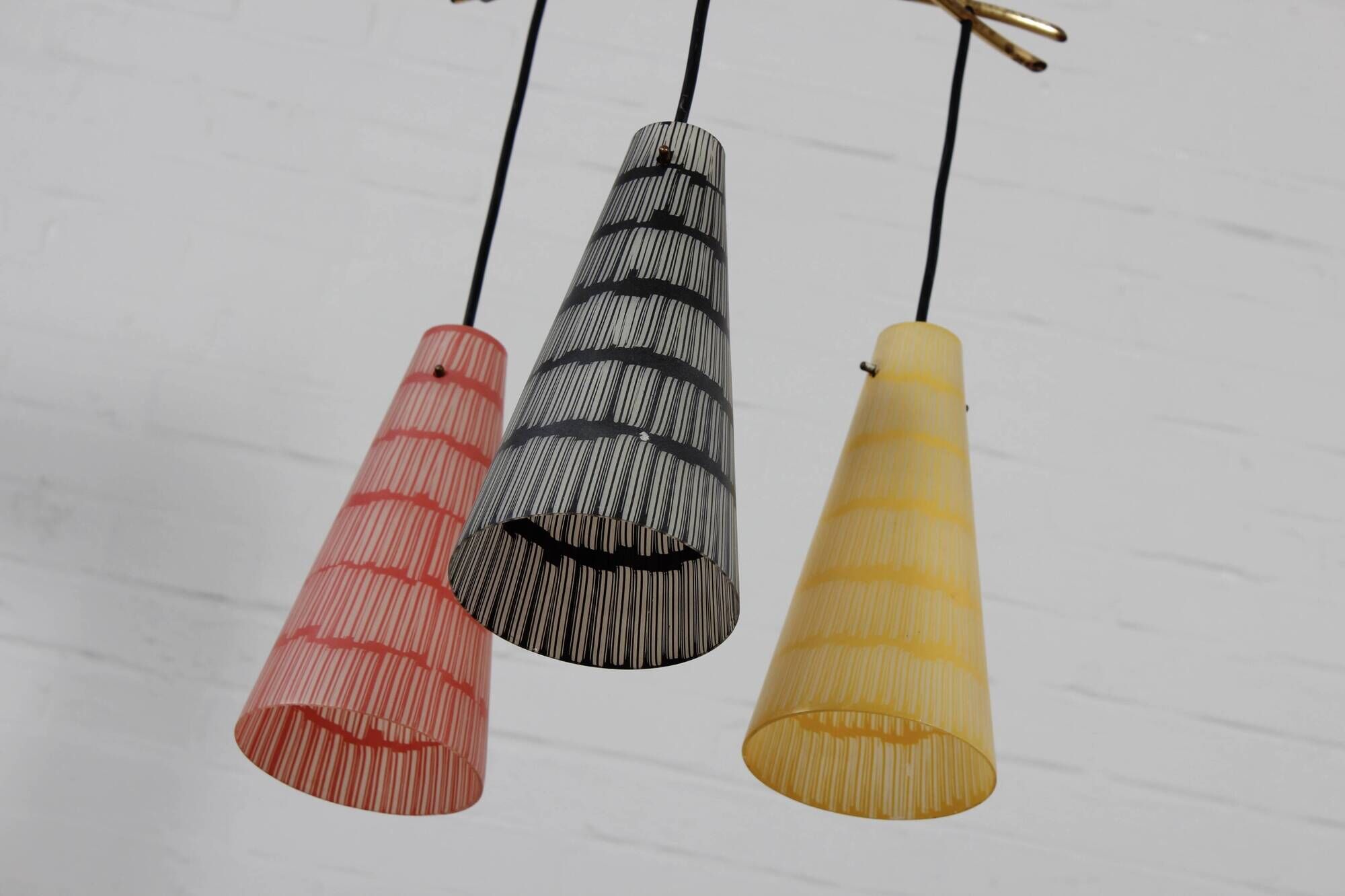 Coloured vintage ceiling lamp pendant lamp 60s 70s MCM