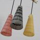 Coloured vintage ceiling lamp pendant lamp 60s 70s MCM