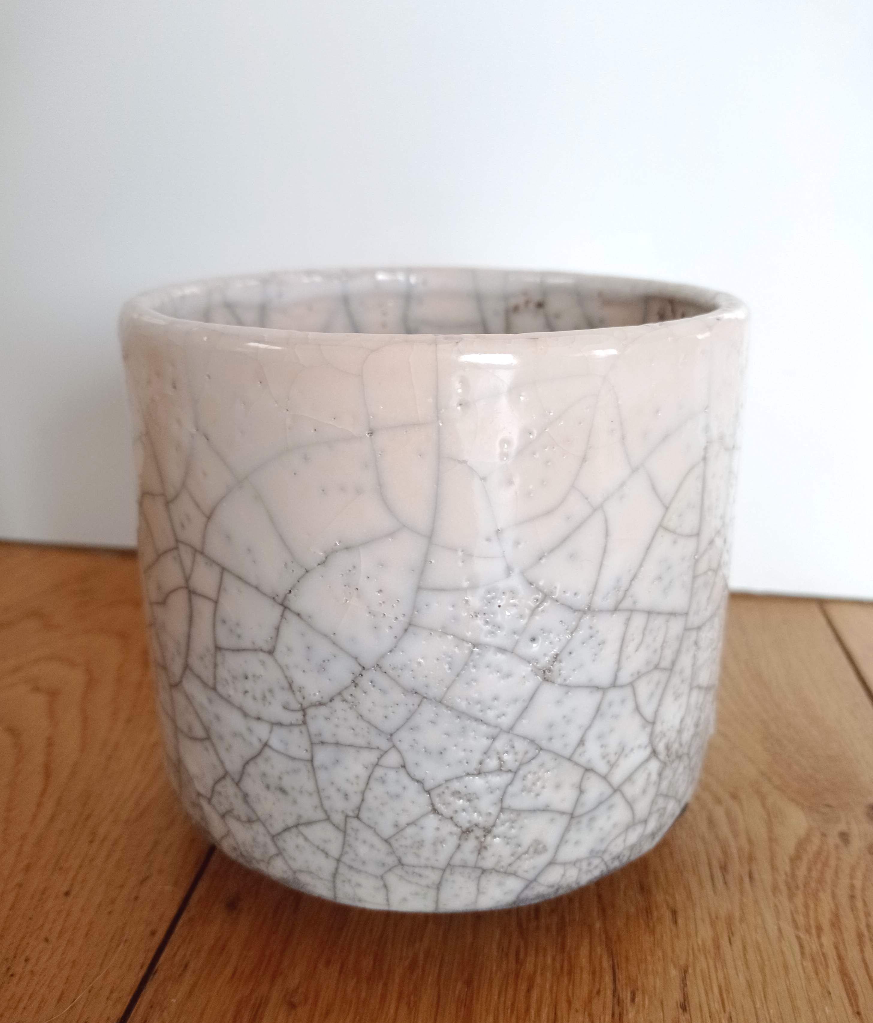 Chawan bowl in raku