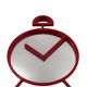 Postmodern Pop Art Design Red Wall Mirror "Clock" Shape – PILM Italy, 1980s