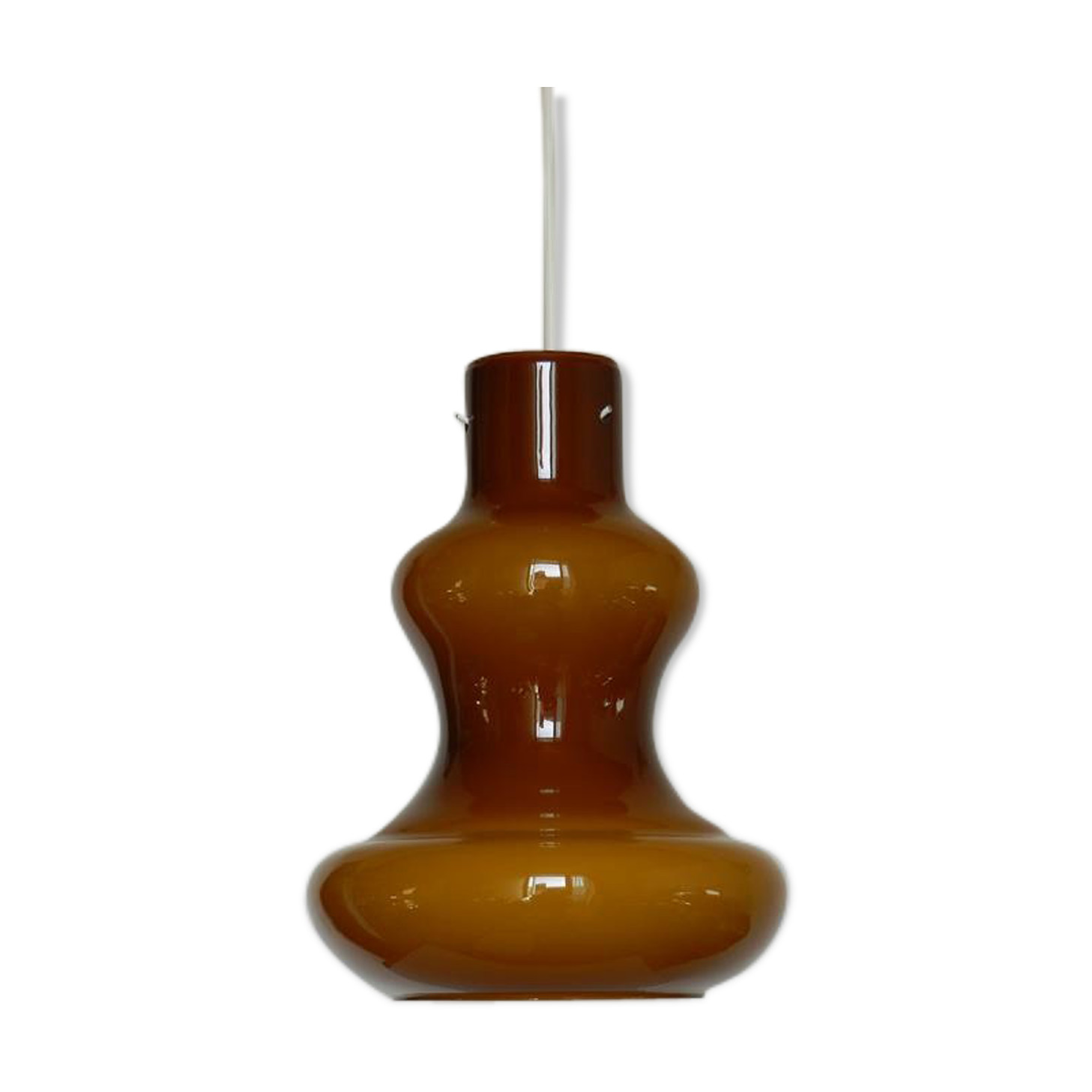 Amber and white opaline hanging inside (1970)