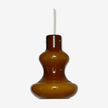 Amber and white opaline hanging inside (1970)