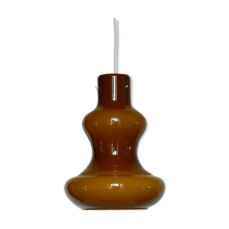 Amber and white opaline hanging inside (1970)
