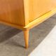 Scandinavian wardrobe 1960 honey color 4 doors L 205 cm
