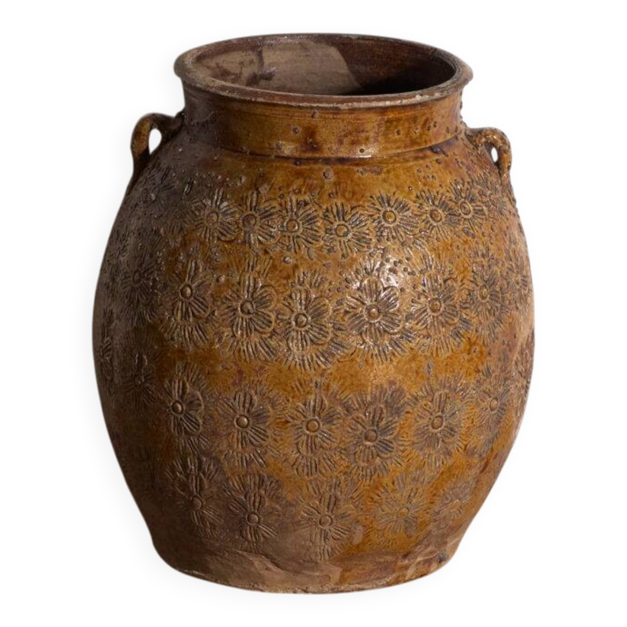 Ancient Chinese glazed stoneware vase – China, circa 1900