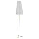 Lampe sur pied en laiton MidCentury de Rupert Nikoll, interrupteur manuel Carl Aubock, Autriche, 1950