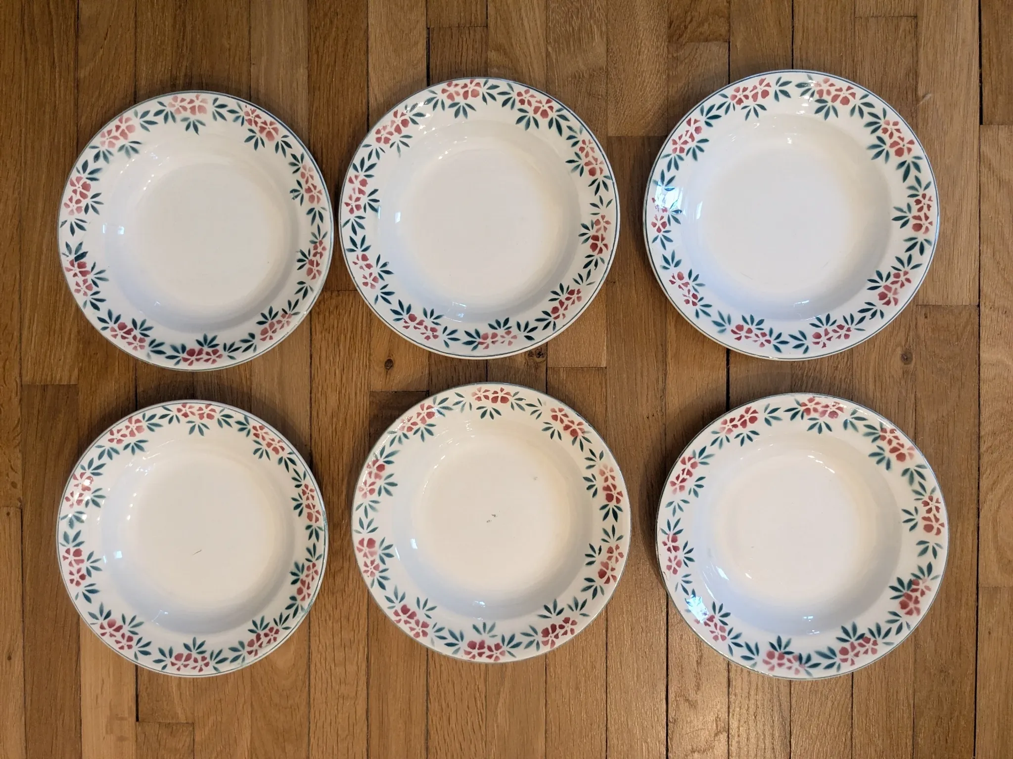 Six deep plates Nimy