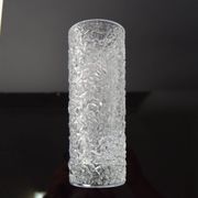 Vintage Pressed Glass Vase by Václav Hanuš for Sklo Union Libochovice, 1970's.