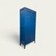 Armoire parisienne bleue panneautée 1940