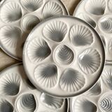 14 assiettes à huîtres Moulin des loups