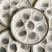14 assiettes à huîtres Moulin des loups