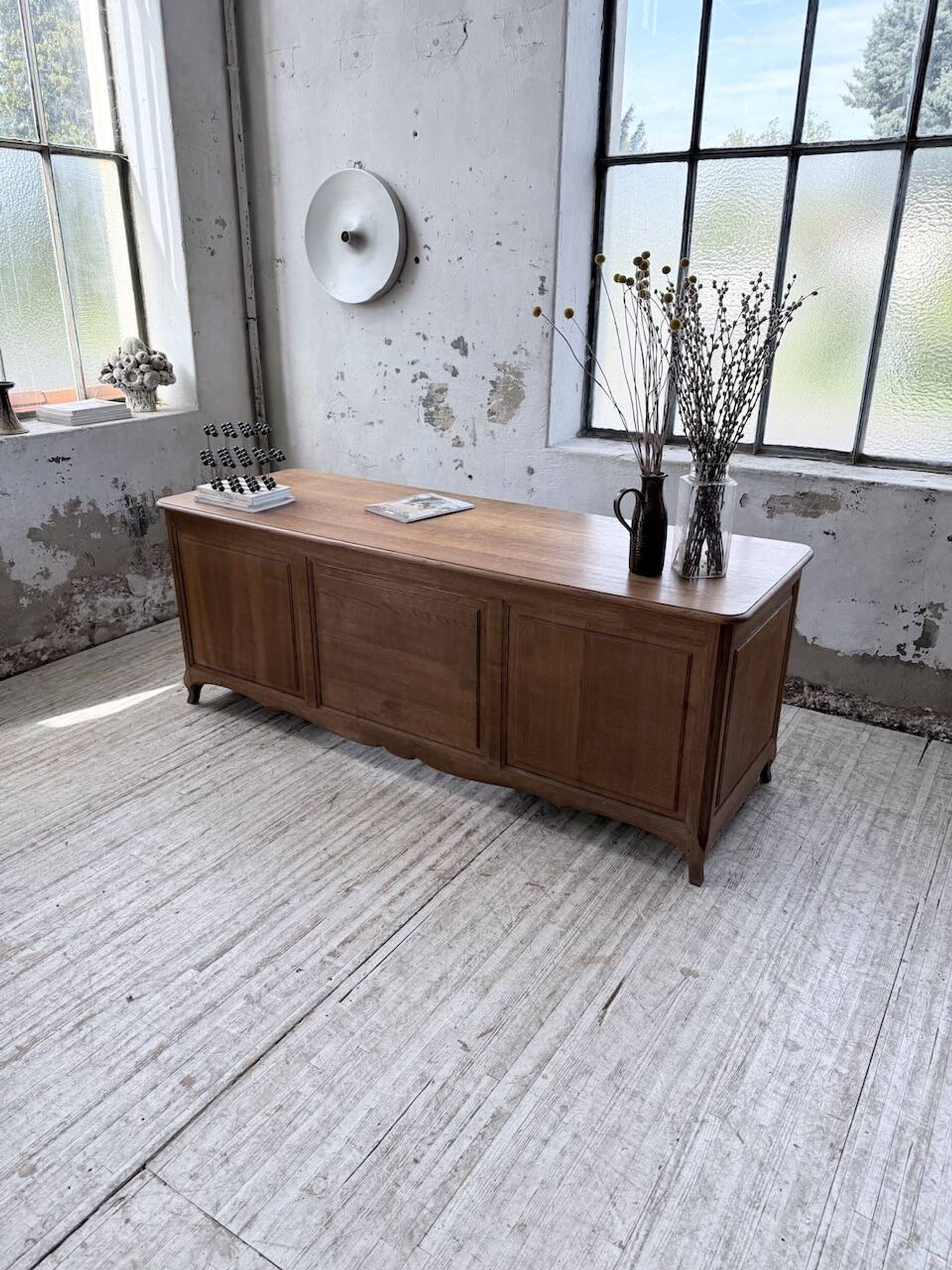 Oak desk or counter 1960
