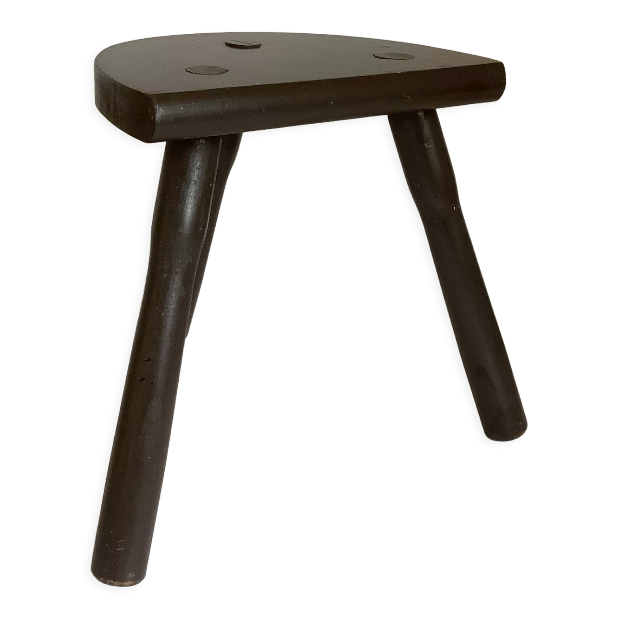 Tripod farm stool painted wood