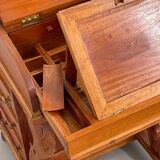20th century Davenport desk with walnut piano top