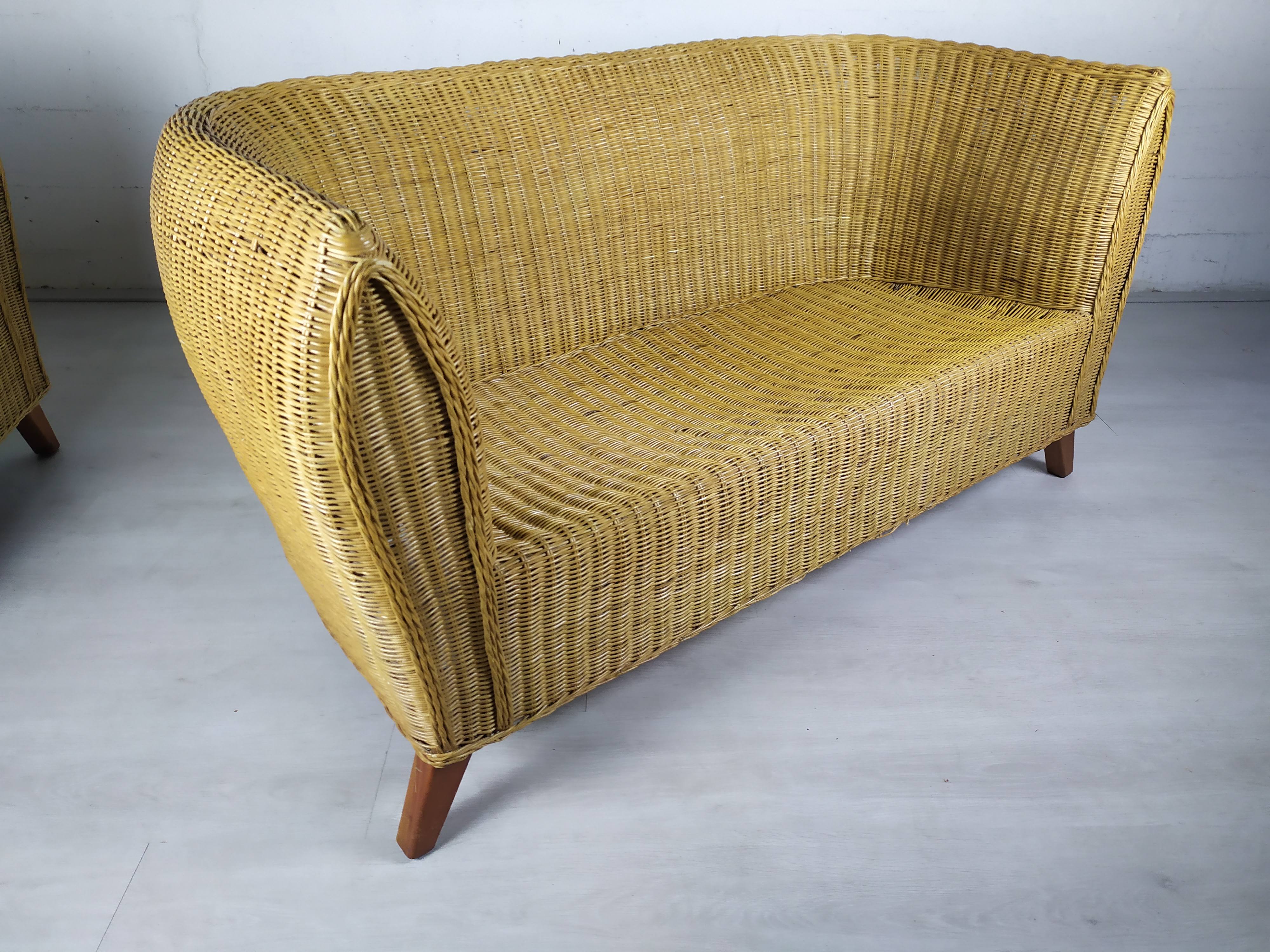 Sofa rattan armchairs