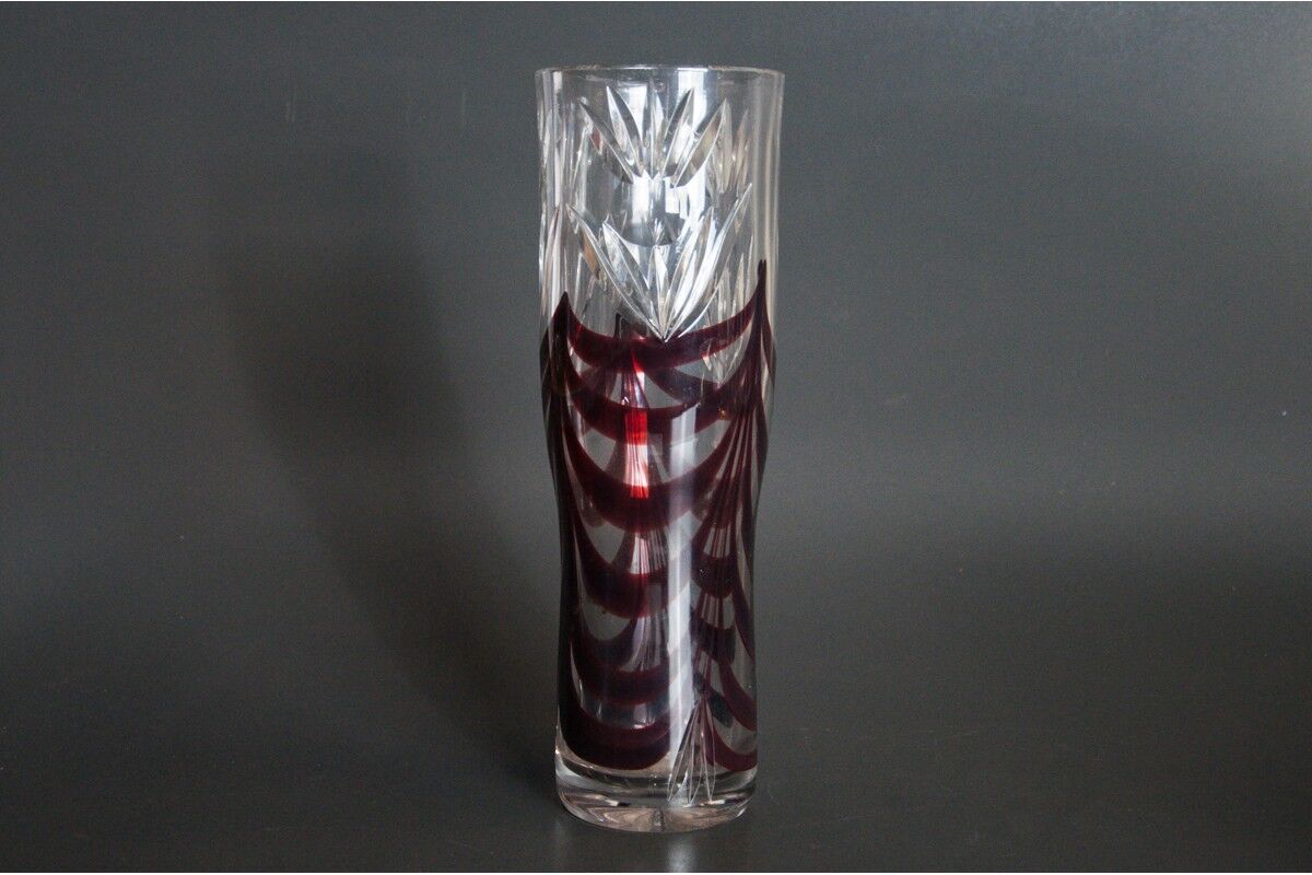 Crystal Vase, Poland, 1970s